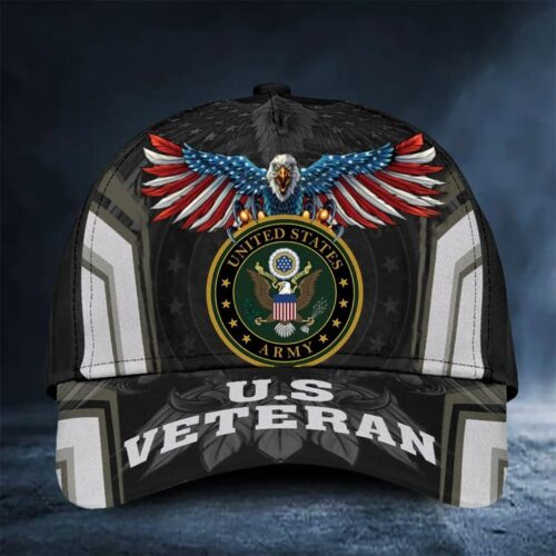 Eagle US Army Veteran Hat Unique Army Veteran Cap Patriotic Gift Ideas For Vets Day