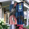 Coast Guard We Walked The Walk US Veteran Garden Flag