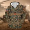 VETERAN UXVET21-AM Premium Microfleece Zip Hoodie