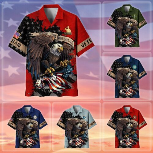 VETERAN UXVET42 Premium Hawaiian Shirt