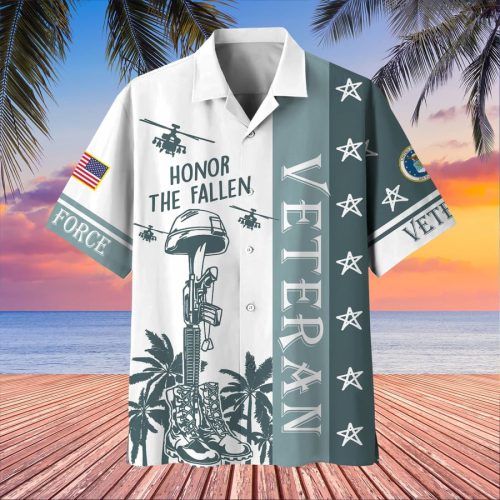 VETERAN UXVET17-AF Premium Hawaiian Shirt