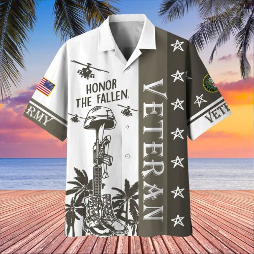 VETERAN UXVET17-AM Premium Hawaiian Shirt