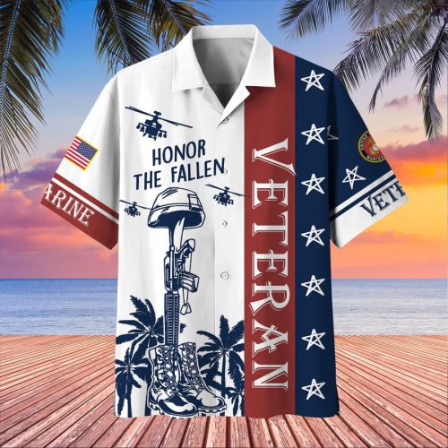 VETERAN UXVET17-MC Premium Hawaiian Shirt