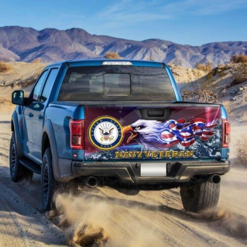 United States Navy Veteran Truck Tailgate Decal Sticker Wrap Car Accessories