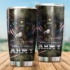 VETERAN US ARMY IN MY HEART BW STAINLESS STEEL TUMBLER PROUD MILITARY