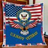 U.S. Army Veteran, I Regret Nothing Quilt Blanket UXVET45QI
