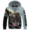 VETERAN UXVET02 Premium Heavy Fleece Zip Hoodie