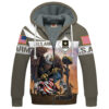 VETERAN UXVET40-NV Premium Heavy Fleece Zip Hoodie