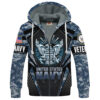 VETERAN UXVET27-AM Premium Heavy Fleece Zip Hoodie