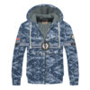 VETERAN UXVET25-AF Premium Heavy Fleece Zip Hoodie