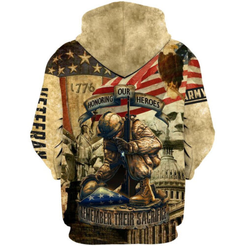 US ARMY NMH-01 Premium Heavy Fleece Zip Hoodie