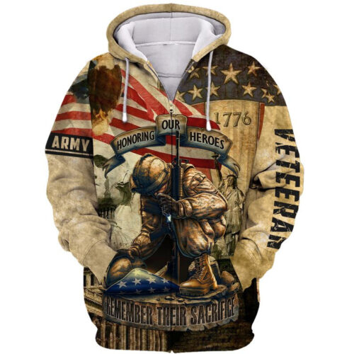 US ARMY NMH-01 Premium Microfleece Zip Hoodie