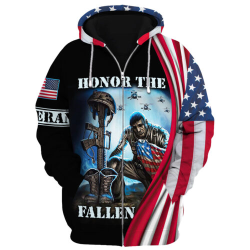 VETERAN DBA-VTR-21 Premium Microfleece Hoodie