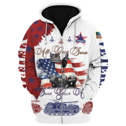 VETERAN DBA-VTR-18 Premium Microfleece Zip Hoodie