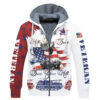 VETERAN DBA-VTR-19 Premium Heavy Fleece Zip Hoodie