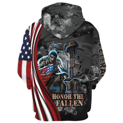 VETERAN DBA-VTR-19 Premium Microfleece Zip Hoodie