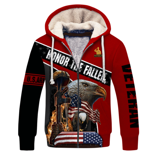 ARMY NTD-2310-AM-01 Premium Heavy Fleece Zip Hoodie