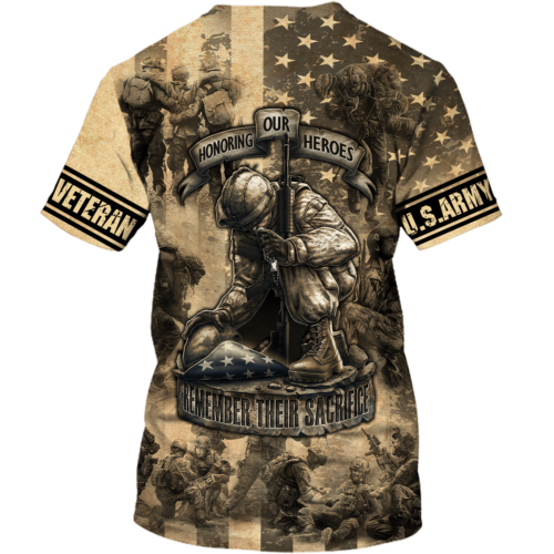 ARMY VETERAN NTD-2410-AM-ED Premium T-Shirt