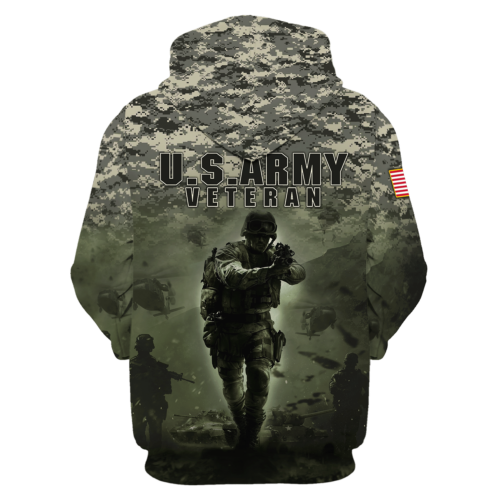 ARMY NTD-1410-AM-01 Premium Heavy Fleece Zip Hoodie