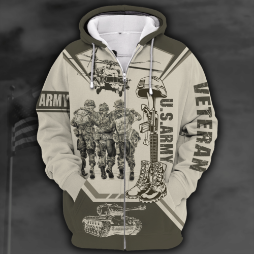 ARMY HLT-2810-AR-02 Premium Microfleece Zip Hoodie