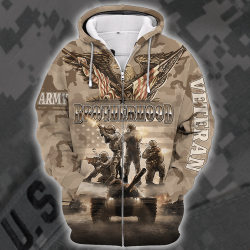 ARMY HLT-0311-AR-02 Premium Microfleece Zip Hoodie