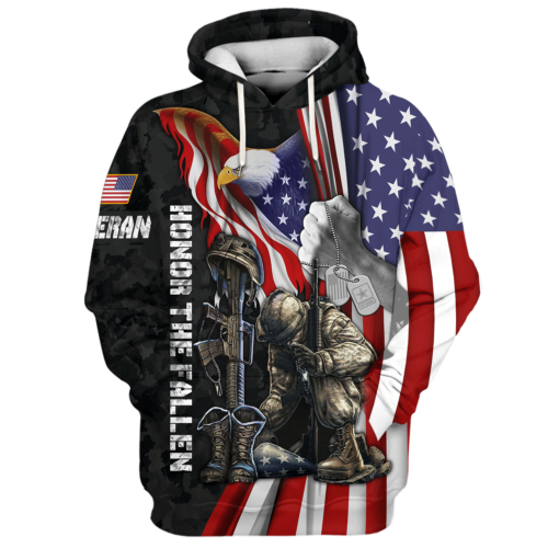 VETERAN NV-VETERAN-01 Premium Microfleece Hoodie