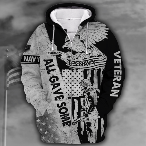 NAVY HLT-1110-NV-01 Premium Microfleece Zip Hoodie