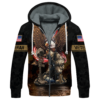 VETERAN NV-VETERAN-15 Premium Heavy Fleece Zip Hoodie