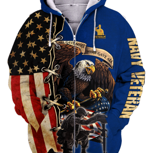 NAVY NTD-2010-NA-02 Premium Microfleece Zip Hoodie