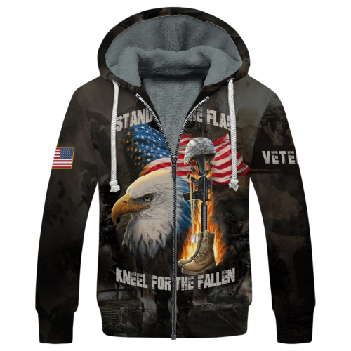 VETERAN NV-VETERAN-17 Premium Heavy Fleece Zip Hoodie