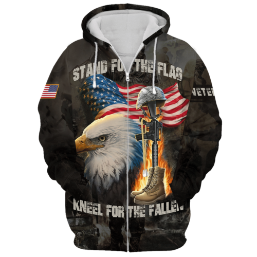 VETERAN NV-VETERAN-17 Premium Microfleece Zip Hoodie