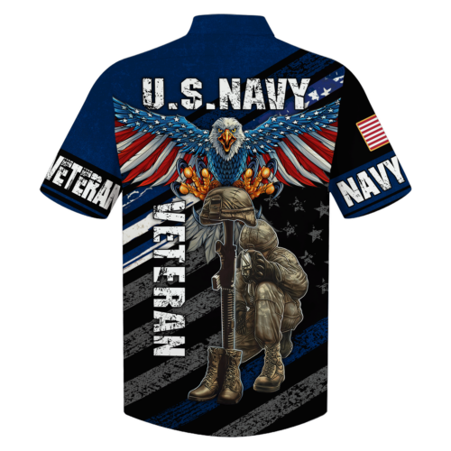 NAVY HLT-2211-NV-01 Premium Hawaiian Shirt