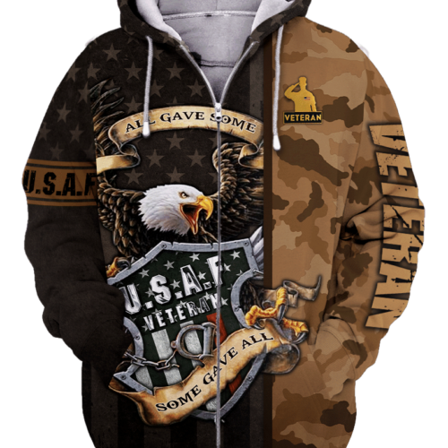 AIR FORCE NTD-0411-AF-01 Premium Microfleece Zip Hoodie