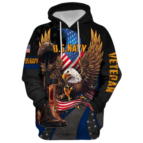 NAVY HLT-3011-NV-01 Premium Microfleece Hoodie