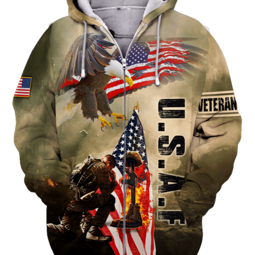 AIR FORCE NTD-1410-AF-02 Premium Microfleece Zip Hoodie