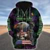 VETERAN DBA-VTR-10 Premium Microfleece Zip Hoodie