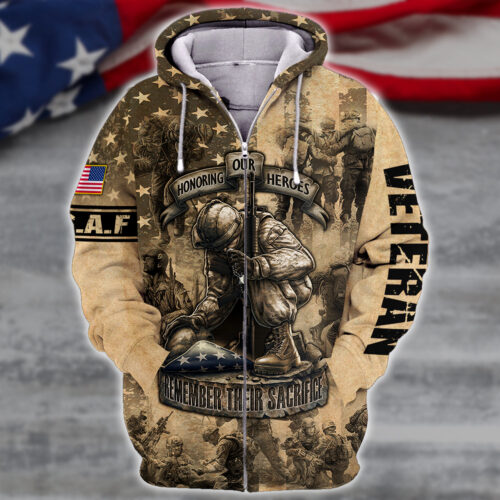 AIR FORCE NTD-1210-AF-02 Premium Microfleece Zip Hoodie