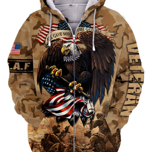 AIR FORCE NTD-1110-AF-02 Premium Microfleece Zip Hoodie