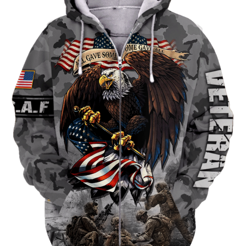 AIR FORCE - NTD-1110-AF-01 Premium Microfleece Zip Hoodie