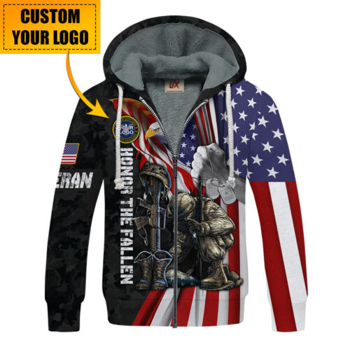 VETERAN NV-VTR59 Premium Heavy Fleece Zip Hoodie