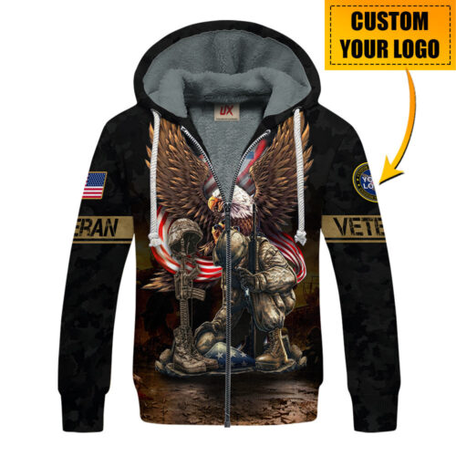 VETERAN NV-VTR61 Premium Heavy Fleece Zip Hoodie