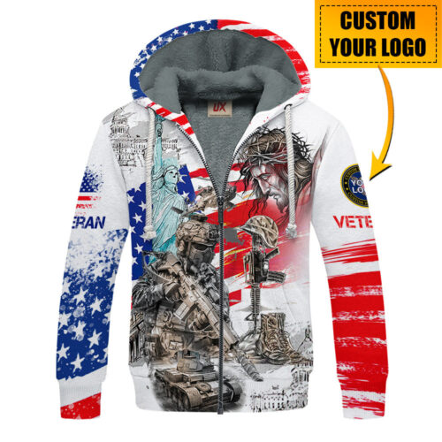 VETERAN NV-VTR64 Premium Heavy Fleece Zip Hoodie