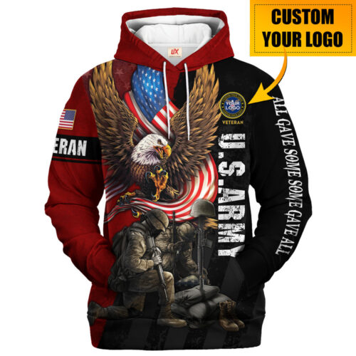 VETERAN HBLVTR43 Premium Microfleece Hoodie