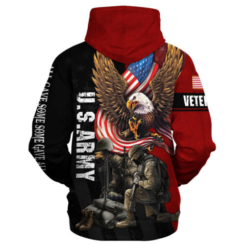 VETERAN HBLVTR43 Premium Microfleece Zip Hoodie