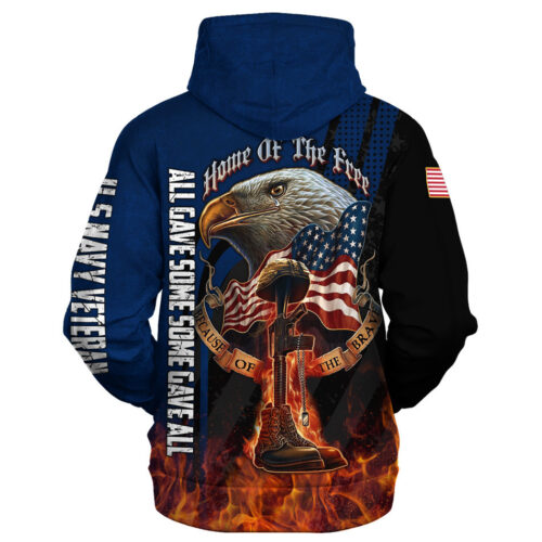 VETERAN HBLVTR52 Premium Heavy Fleece Zip Hoodie