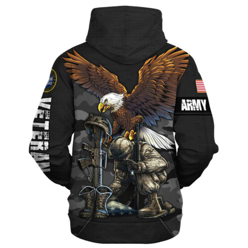 VETERAN HBLVTR54 Premium Microfleece Hoodie