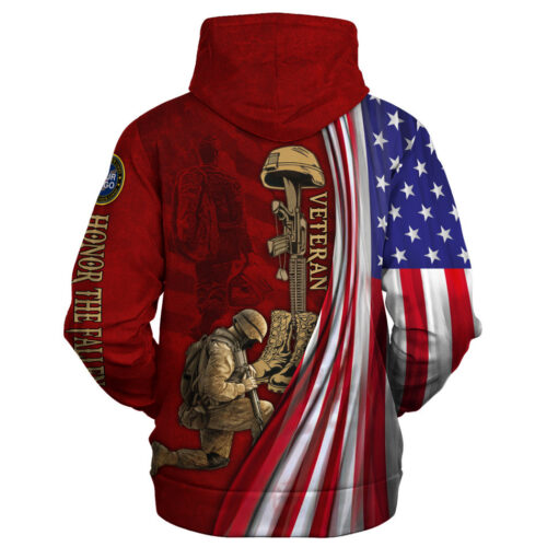 VETERAN HBLVTR60 Premium Microfleece Zip Hoodie