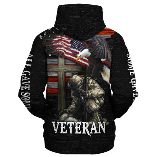 VETERAN HBLVTR62 Premium Microfleece Zip Hoodie