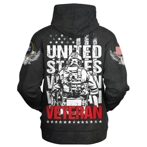 VETERAN HBLVTR41 Premium Microfleece Zip Hoodie