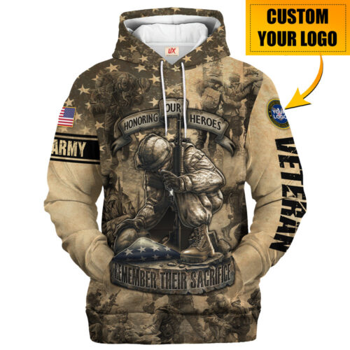 VETERAN HBLVTR66 Premium Microfleece Hoodie